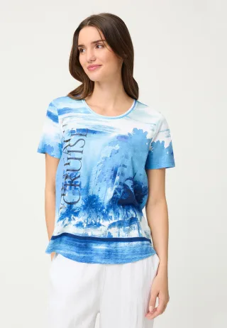 Olsen - T-Shirt Short Sleeves bay blue - Gr. - 46