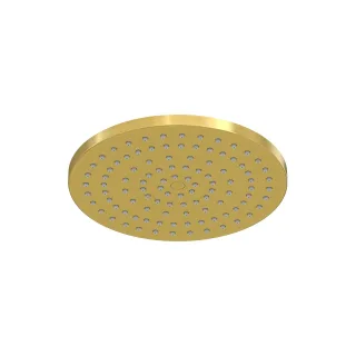 Steinberg Serie 340 Regenbrause Ø 220 x 8 mm, mit Easy-clean-system, Messing, brushed gold, 3401686B 3401686BG
