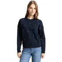 TOM TAILOR Denim Sweatshirt mit All-Over Print