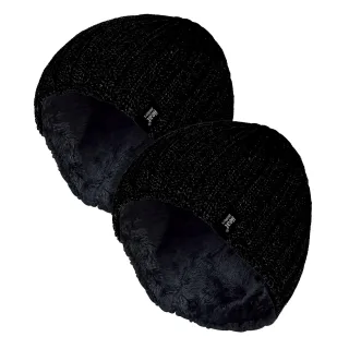 Herren Chunky Weicher Winter Ribbed Hut - 2er Pack