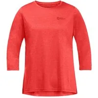 Jack Wolfskin 3/4-Arm-Shirt Crosstrail 3/4 T W mit Markenlogo auf linker Brust