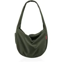 REISENTHEL® Umhängetasche MOONBAG, Dunkelgrün, Cordoptik, Polyester, 24 Liter, B 48 x H 33 x T 14 cm