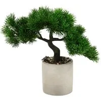 Kunstpflanze Bonsai im Topf, 19 x 27 x 40 cm, Kunststoff/Zement Keine Angabe, Dehner, Höhe 27 cm