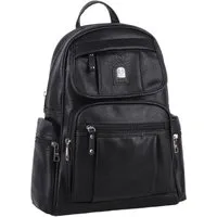 ITALYSHOP24 Rucksack Damen CityRucksack Tagesrucksack Schultertasche Freizeit Reise Urlaub, Backpack Schule Travel Wandern Arbeit Tasche Daypack Leder Optik Bag