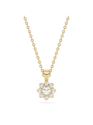 Diam Addict Halskette 585 Gelbgold mit im Labor gezüchteten Diamanten