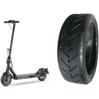 FunSport-Factory Ersatzrad E-Scooter Reifen 8.5x2 inkl. Schlauch mit geradem Ventil, Inkl. Schlauch, rutschfest, stoßdämpfend, langlebig, abriebfest
