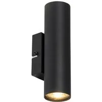 Qazqa Wandleuchte Jeana, ohne Leuchtmittel, Warmweiß, QAZQA Wand­leuchte, gu10, Schwarz, Stahl, Modern