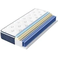 Taschenfederkernmatratze Federkernmatratze, VASAGLE, 25 cm hoch, Matratzen aus Gel-Memory-Schaumstoff, mittelfest, Kühlend