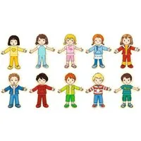Gollnest & Kiesel Puzzle Anziehpuppenpuzzle Junge und Mädchen im Holzkasten, 36 Puzzleteile