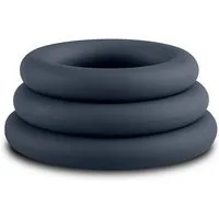 Boners Kondome Penisring Set - 3tlg - grau