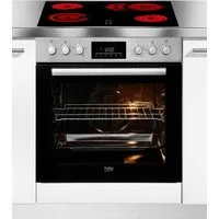 BEKO Elektro-Herd-Set BBUC1132T0X, Klassisches Herd-Set mit komfortabler Backofenfunktion