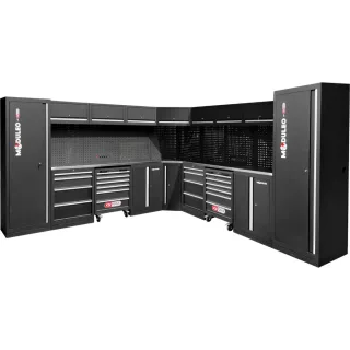 KS TOOLS Werkstatt-Schranksystem, L-Form, 3400 x 3400 mm - 866.6285