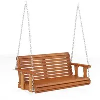 COSTWAY Hollywoodschaukel, Hängebank outdoor, 2-Sitzer Schaukelbank