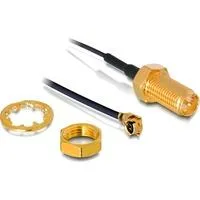 RP-SMA Buchse zum Einbau > MHF/U.FL Stecker, Adapter 35cm