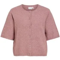 Vila Strickjacke VILIGA 2/4 O-NECK KNIT CARDIGAN - NOOS Materialmix, regular fit