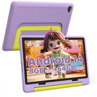 BUFO 10'' Android 64GB 1280x800 HD IPS WiFi 6 Lern Kinder Tablet (10", 64 GB, Android 14, 5G WiFi, Kids Bumper Blau, Elterliche Kontrolle, Anti-Blaulicht)
