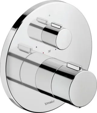 Duravit Thermostatarmaturen Thermostat Unterputz, 1 Verbraucher Chrom Hochglanz 170x94x170 mm - TH42 TH4200016010