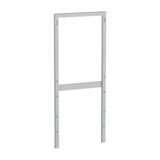 Geberit Distanzrahmen 131011001 Wasseranschluss hinten mittig, Aluminium poliert