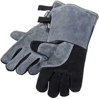 GEFU Grillhandschuhe BBQ, (Set, 2-tlg), atmungsaktiv & komfortabel, Veloursleder
