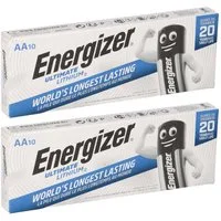 Energizer 20x Energizer Ultimate Batterie Lithium LR06 1.5V AA Mignon L91 Batterie