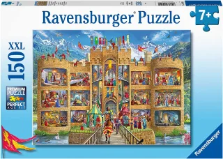 Ravensburger Kinderpuzzle 12919 - Blick in die Ritterburg [150 XXL Teile]