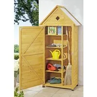 metra-direkt Garten-Geräteschrank Großer Gartenschrank aus imprägniertem Holz mit verzinktem Dach, BxT: 83.5x45 cm, Outdoor, Wetterfest