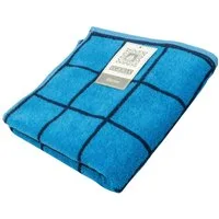 Egeria Handtuch Karino, Frottier (1-St), modern kariert, hellblau, dunkelblau