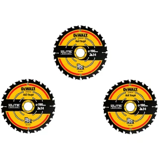 DEWALT ELITE Kreissägeblatt Set 3-tlg. 3x24 - DT10399-QZ