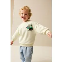 Next Sweater Sweatshirt mit Rundhalsausschnitt und Print (1-tlg)