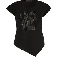 Doris Streich Kurzarmshirt (1-tlg) mit Grafik-Motiv und Metallplättchen
