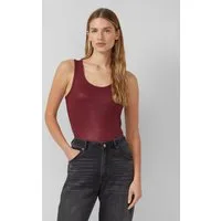 s.Oliver Muscleshirt T-Shirt Geripptes Tanktop in Glitzer-Optik