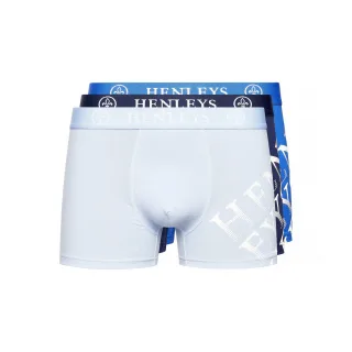 Henleys - "Tringles" Boxershorts für Herren(3er-Pack) (Bunt)
