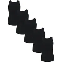 TupTam Unterhemd TupTam Mädchen Baumwolle Unterhemd 5er Pack Tank Top Ärmellos Kinder