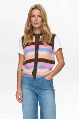 Nümph - NURIETTE STRIPY VEST sea turtle - Gr. - XS
