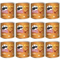 Pringles Knabberei, Pringles Sweet Paprika Stapelchips süß und würzig 40g 12er Pack