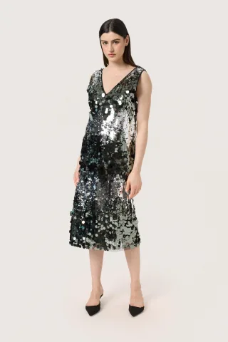 Jerseykleid Straight fit Silver Zig Zag silver