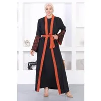 MODAMİHRAM Maxikleid Spitzen-Detail Abaya