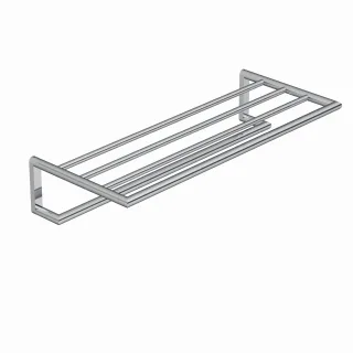 Kludi VELA R Handtuchablage mit Badetuchhalter chrom, 5898905 5898905