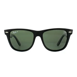 Lunettes De Soleil Ray-Ban Wayfarer 2140 901/58 Noir Vert G-15 Polarisé Medium 50mm