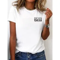 RMK T-Shirt Damen Rundhals Shirt Basic Sport Gym "Sportswear" aus 100% Baumwolle