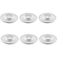 WESTMARK Eierbecher 6 Stk., rund, stapelbar, ø 10 cm, Punto, Weiß