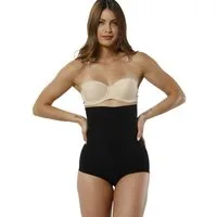 Formangel Miederslip mit hoher Taille – shaping Slip Corsage mit Silikonbund & Lasercut (1-St) shaping Effekt, hoher Bund, rutschfest durch Silikonbund