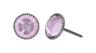 konplott - Ohrstecker - Black Jack pink/silver
