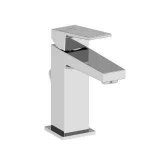 VitrA Minimax Square Einhebel-Waschtischmischer mit Ablaufgarnitur BluEco Höhe 17 Chrom,A43721ENGX A43721ENGX