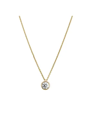 Lyomi Collier 585/- Gelbgold 1 synth. Diam. 0,50 ct.