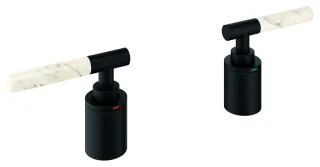GROHE Hebelgriffe Atrio Private Collection 48464, White Attica Caesarstone phantom black, 48464KF0 48464KF0