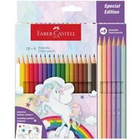 Faber-Castell Buntstift Classic Colour Einhorn Edition, (24-tlg), inkl. Einhorn Sticker