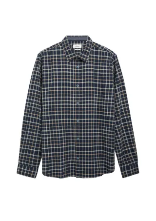 s.Oliver Red Label - Kariertes Langarmhemd blau - Gr. - S