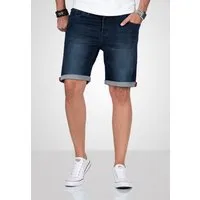 Alessandro Salvarini Shorts A. Salvarini Herren Jeans Shorts kurze Hosen mit Knopfverschluss