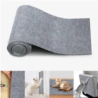 wohnTRAUM24 Kratzmatte Kratzmatte 200x40 CM Selbstklebend Kratzteppich Katze Wand Sofa, (Kratzmatte Sofa, Katzen Möbel Schutz, DIY Kratzpad, Kratzschutzmatte), Kratzteppich Ecke DIY Climbing Cat Scratcher Mat AntiKratz
